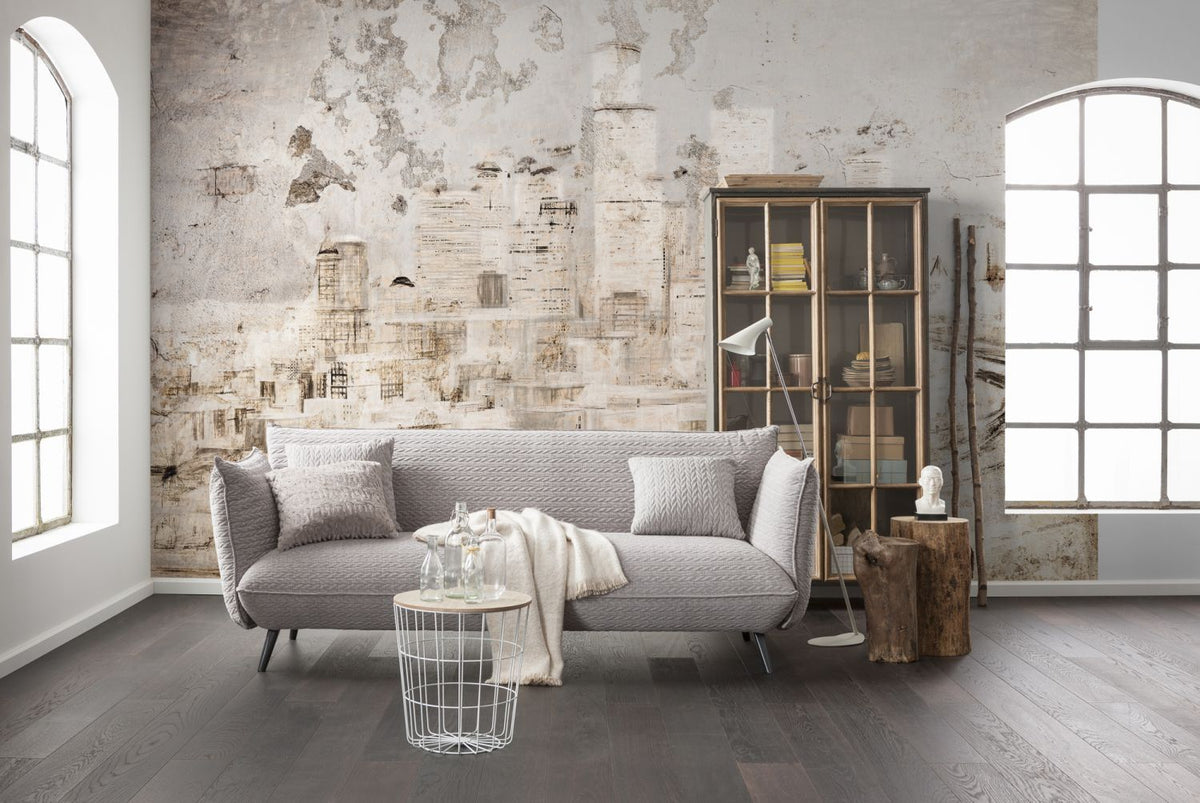 Sanders & Sanders fotobehang stenen grijs en zand beige - 400 x 250 cm - 611892