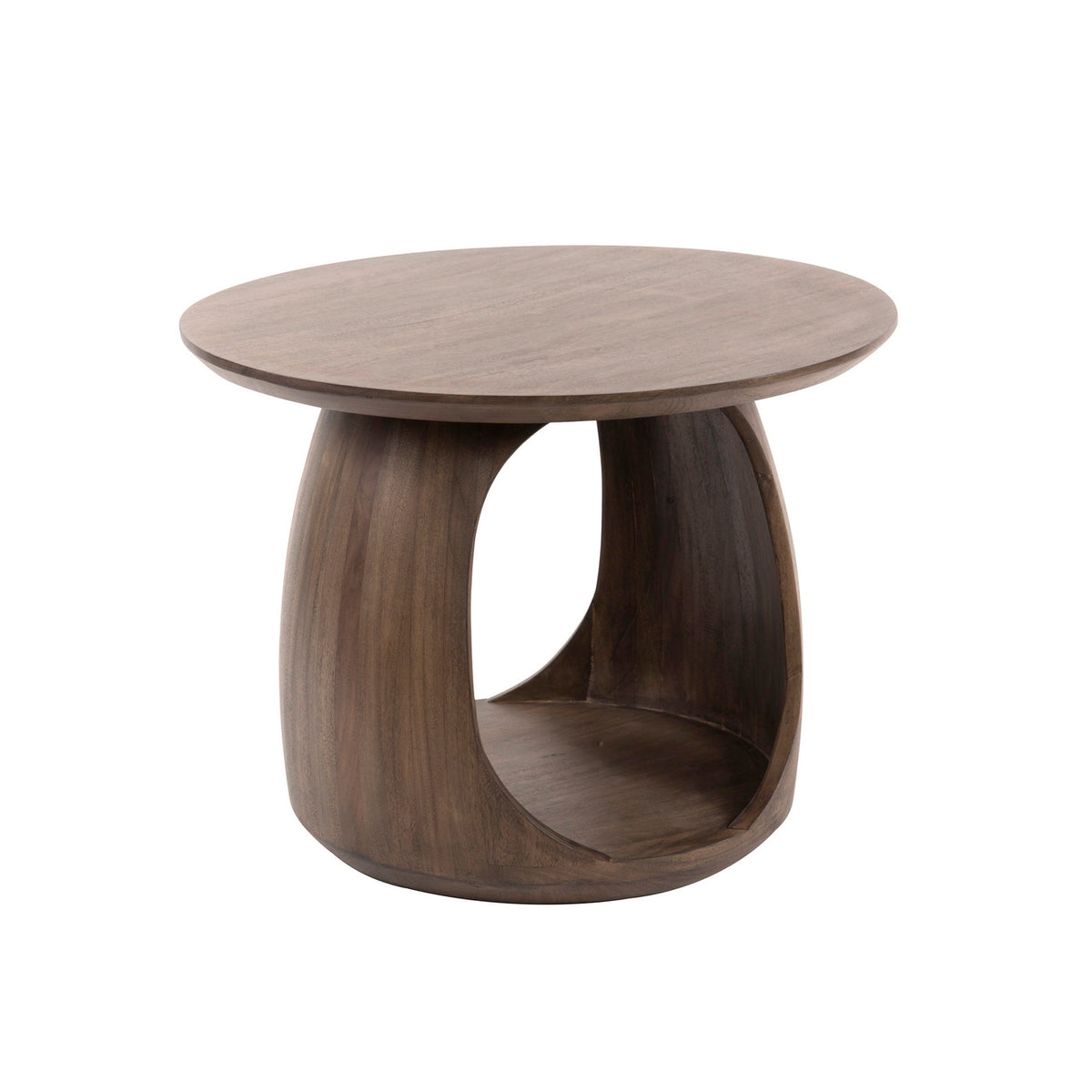 Giga Meubel Bijzettafel Flow - Bruin Acaciahout - 60x60x46cm