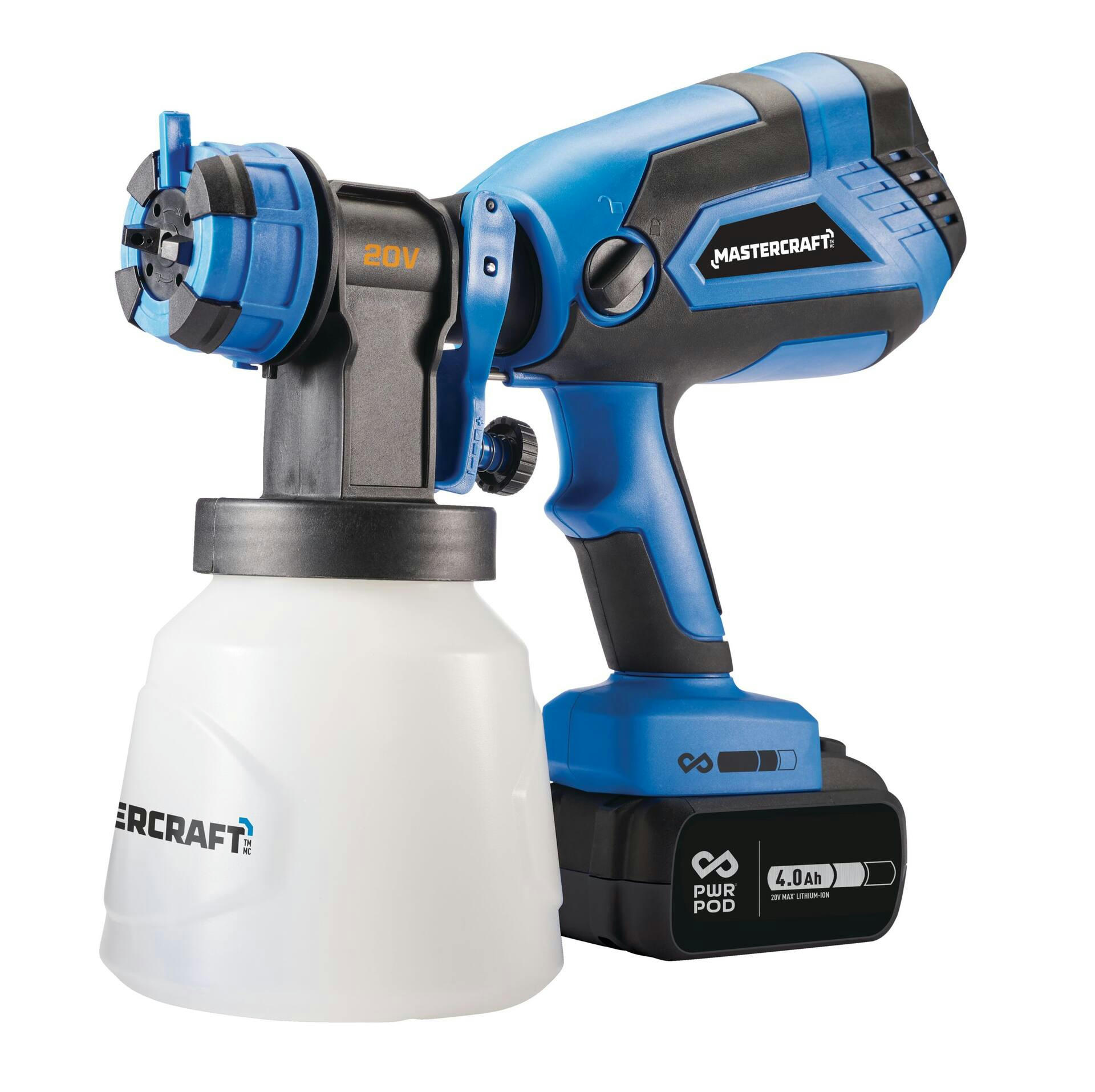 Mastercraft 20V Paint Sprayer w/ PWR POD 4.0 Ah Battery