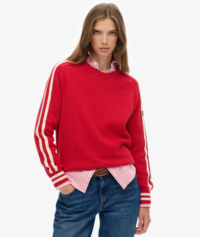 Relaxed Stripe Knitted Jumper