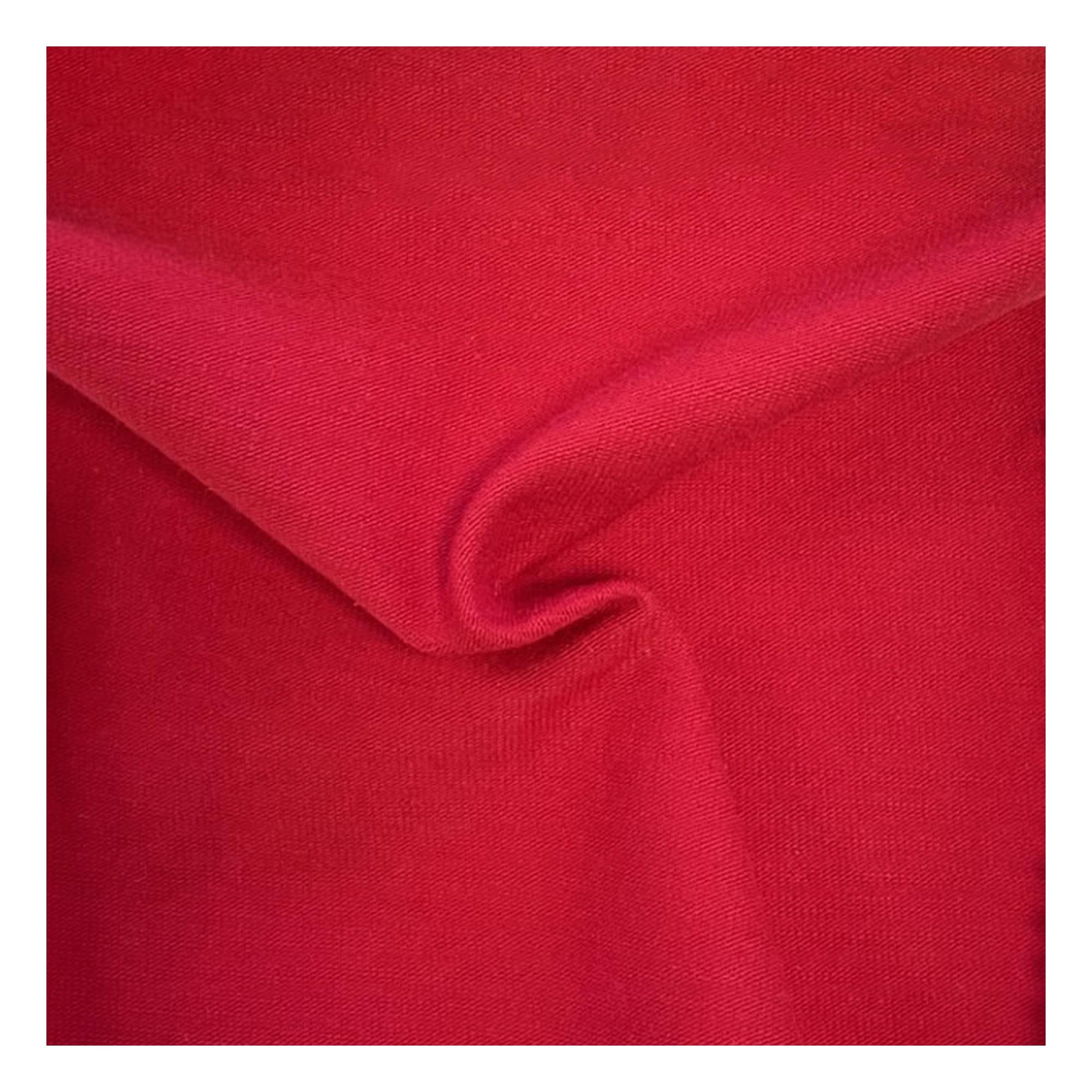 Red Cotton Spandex Jersey Fabric by the Metre