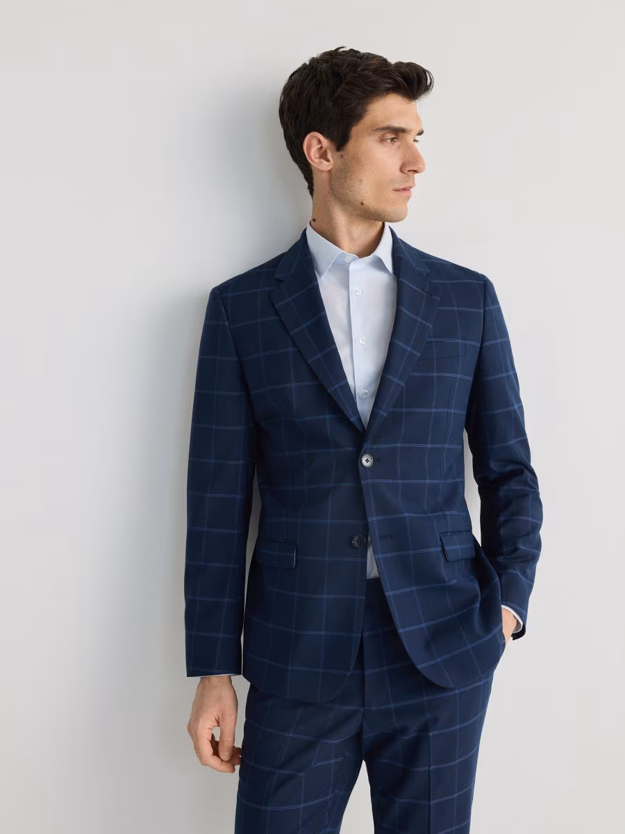 Check Slim Fit Blazer