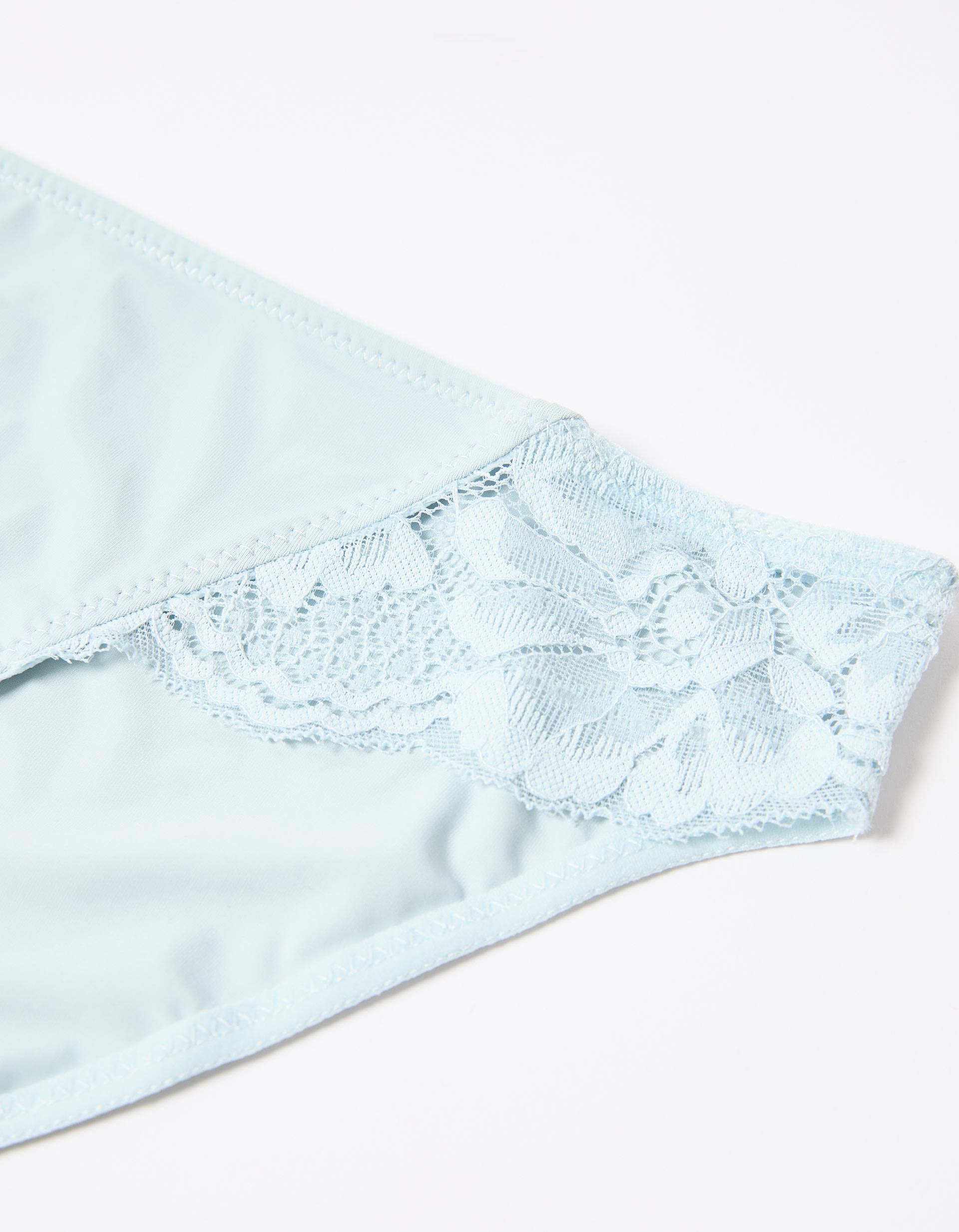 Cuecas com Renda, Mulher, Azul Claro
