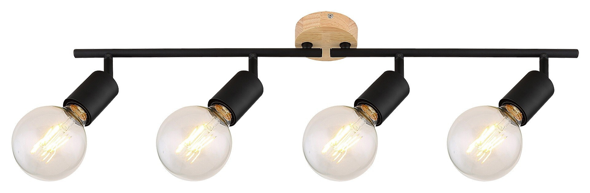 Spot listwa czarny matowy Pablo 4xE27x40W wym:12,5x72x12,5cm IP20 Rabalux