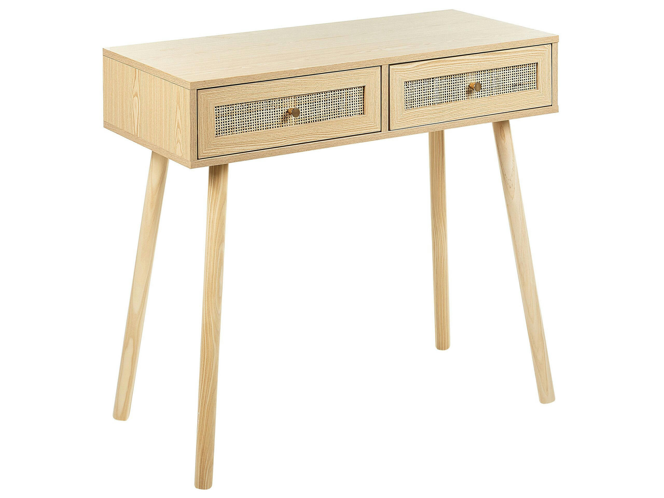 ODELL - Console en rotin clair
