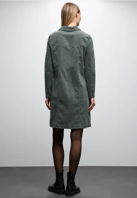 Cordkleid mit Zipper