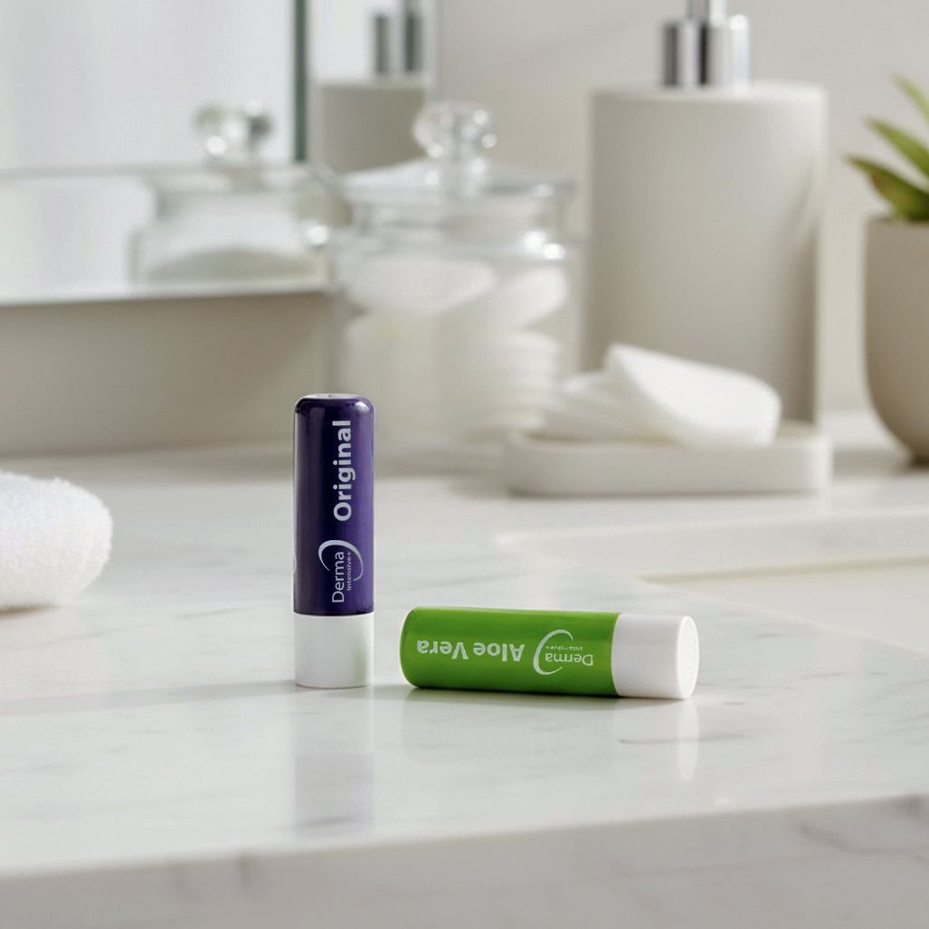 Derma Intensive+ Lip Balm Trio Original & Aloe Vera (2 Pack)