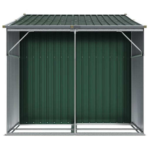 NNEVL Garden Shed Green 277x192.5x179 cm Galvanised Steel