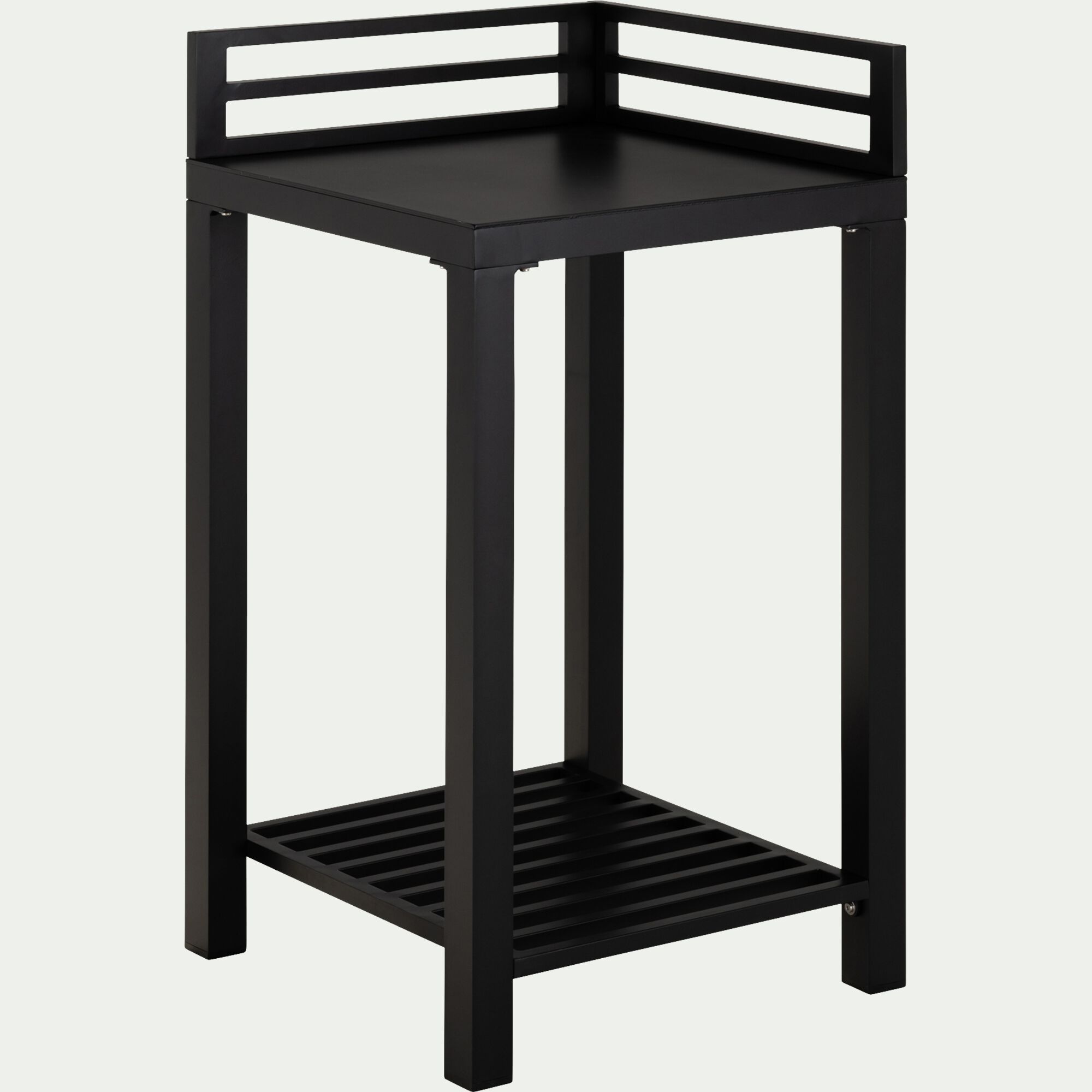 ZANNOUCH - Meuble d'angle de cuisine extérieure en métal - noir