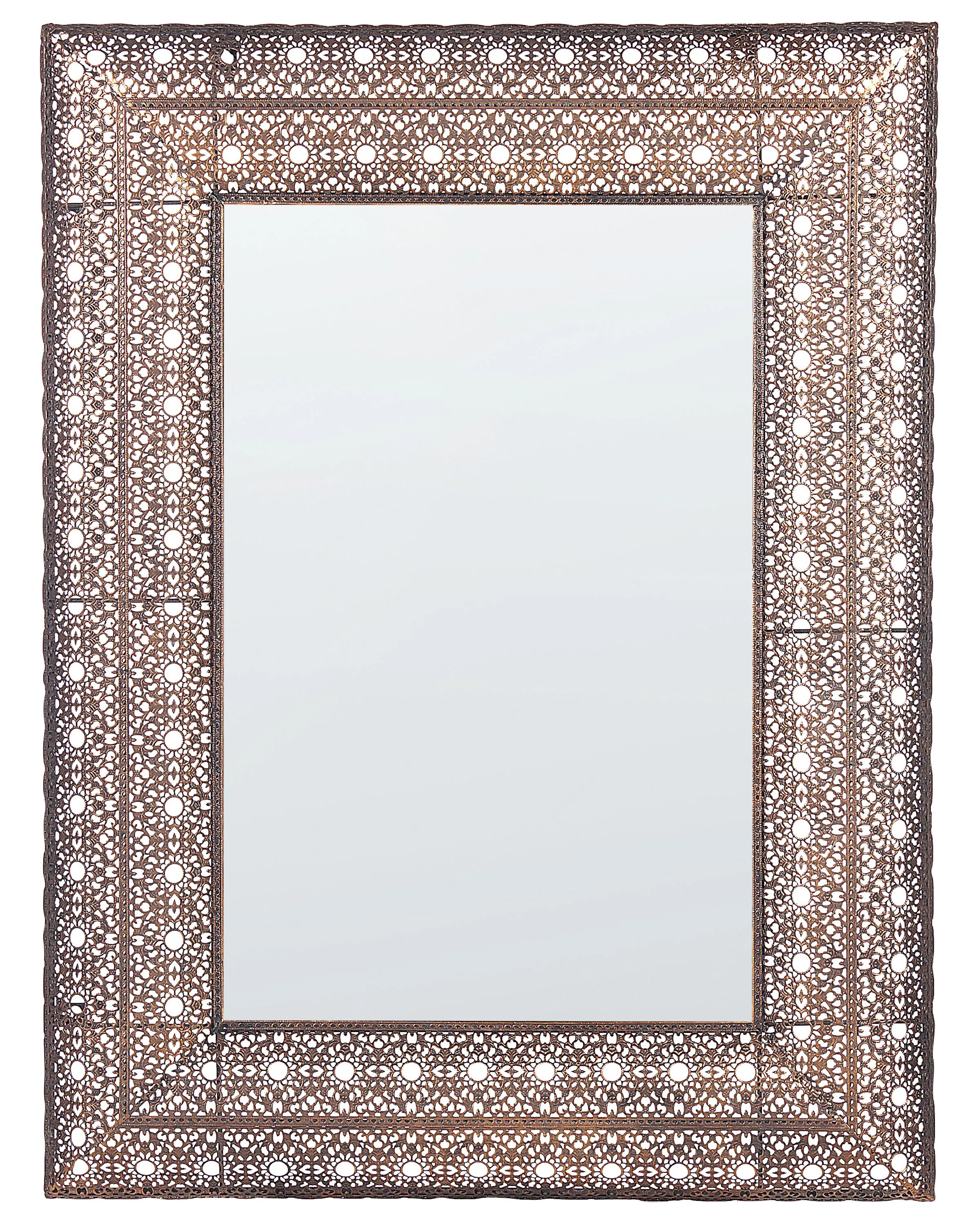 Wall Mirror DEHRADUN 69 cm 90 cm Metal Copper