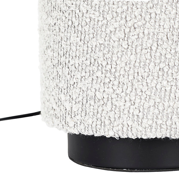 Lampe - Home Deco Factory - Abat-jour Bouclette - Blanc