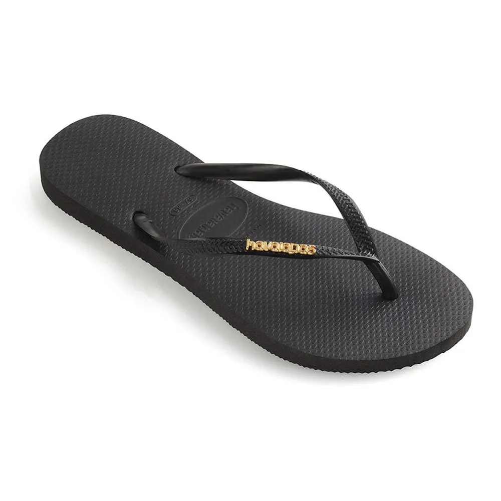 Havaianas Slim Logo Metallic flip flops