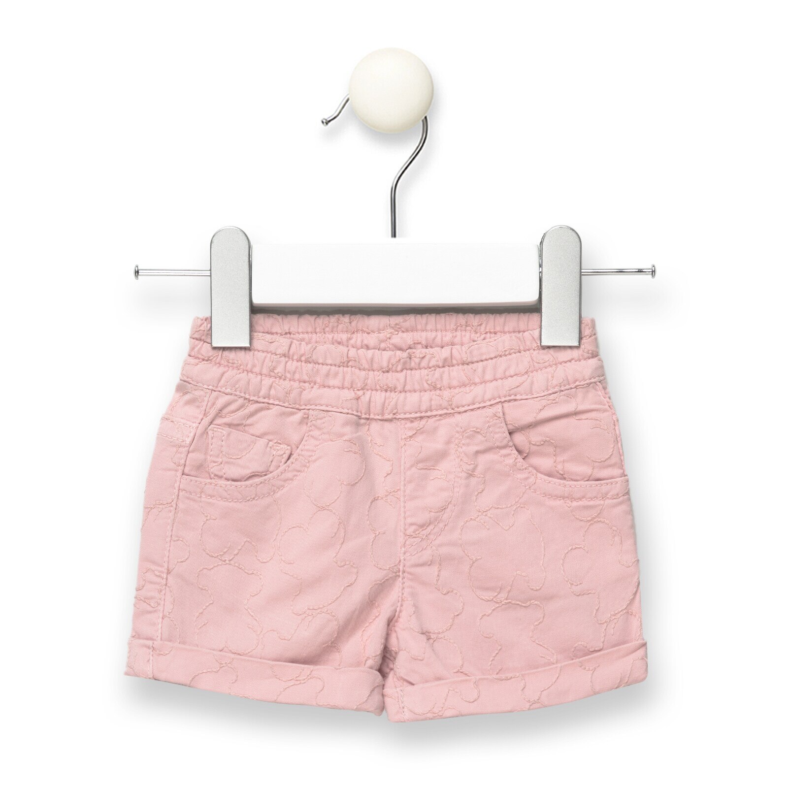 Short niña multiosos en jackard Rosa
