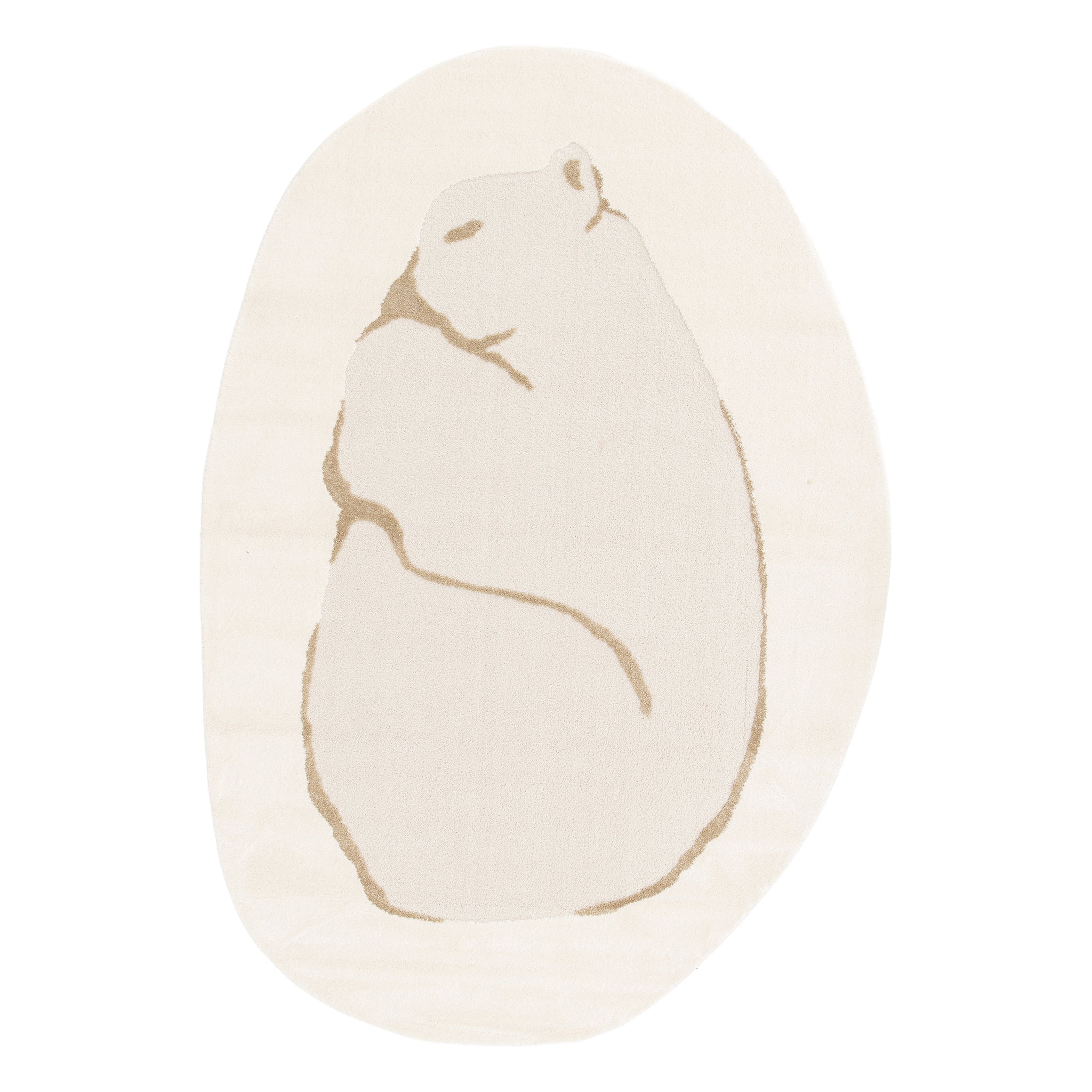 AFK Living vloerkleed Orso - reliëfeffect - beige - 160 x 230 cm
