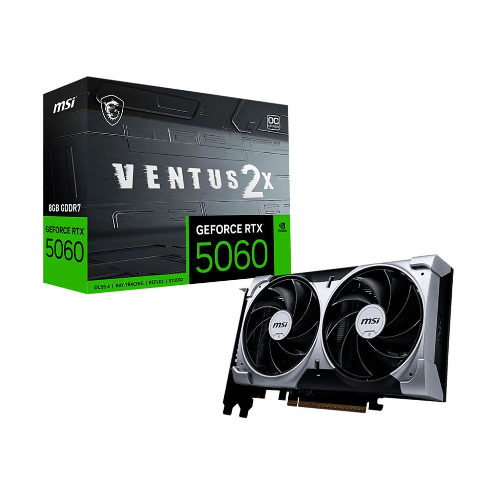 MSI RTX 5060 Ventis 2X OC 8GB GDDR7 graphic card