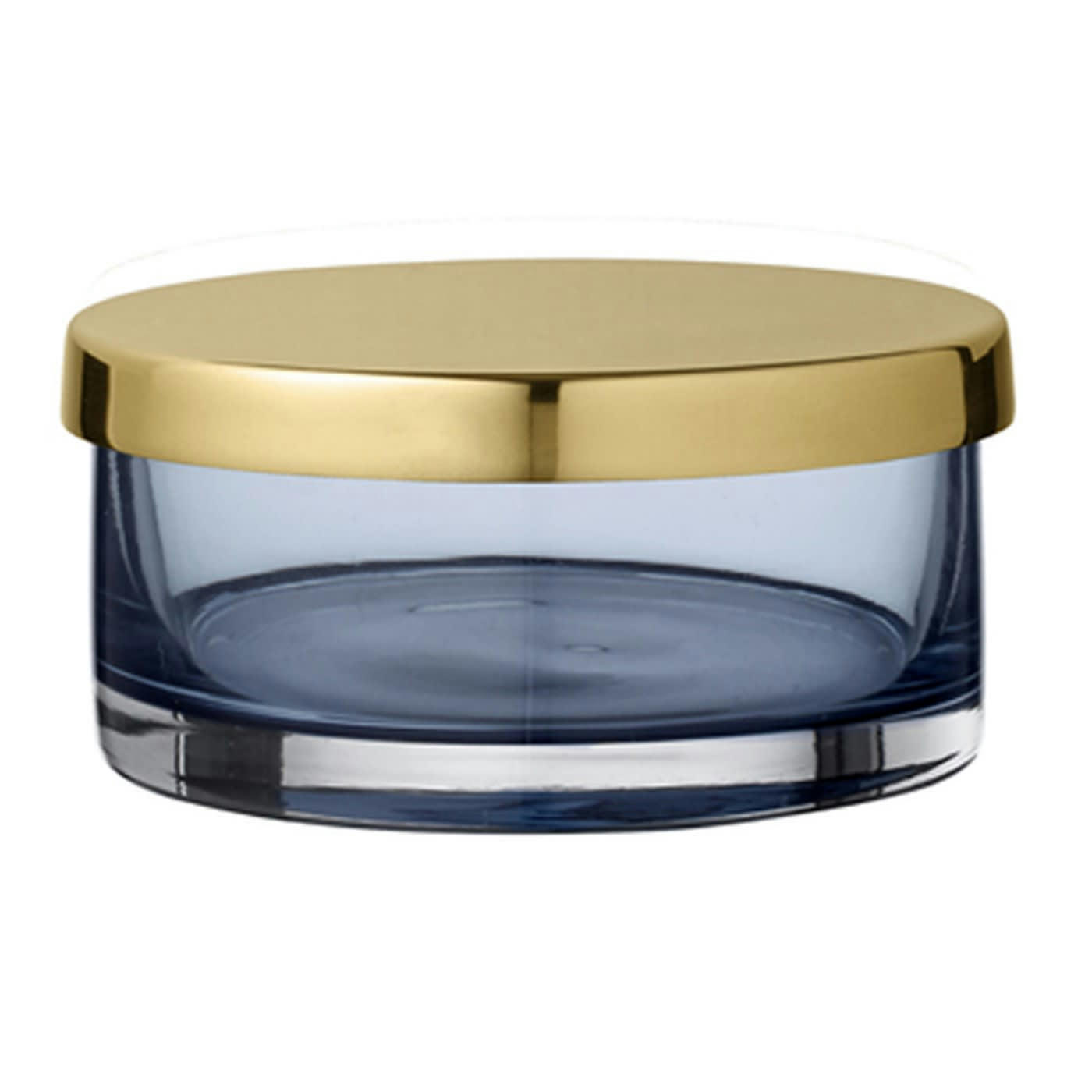 TOTA - Boîte verre et laiton D9cm