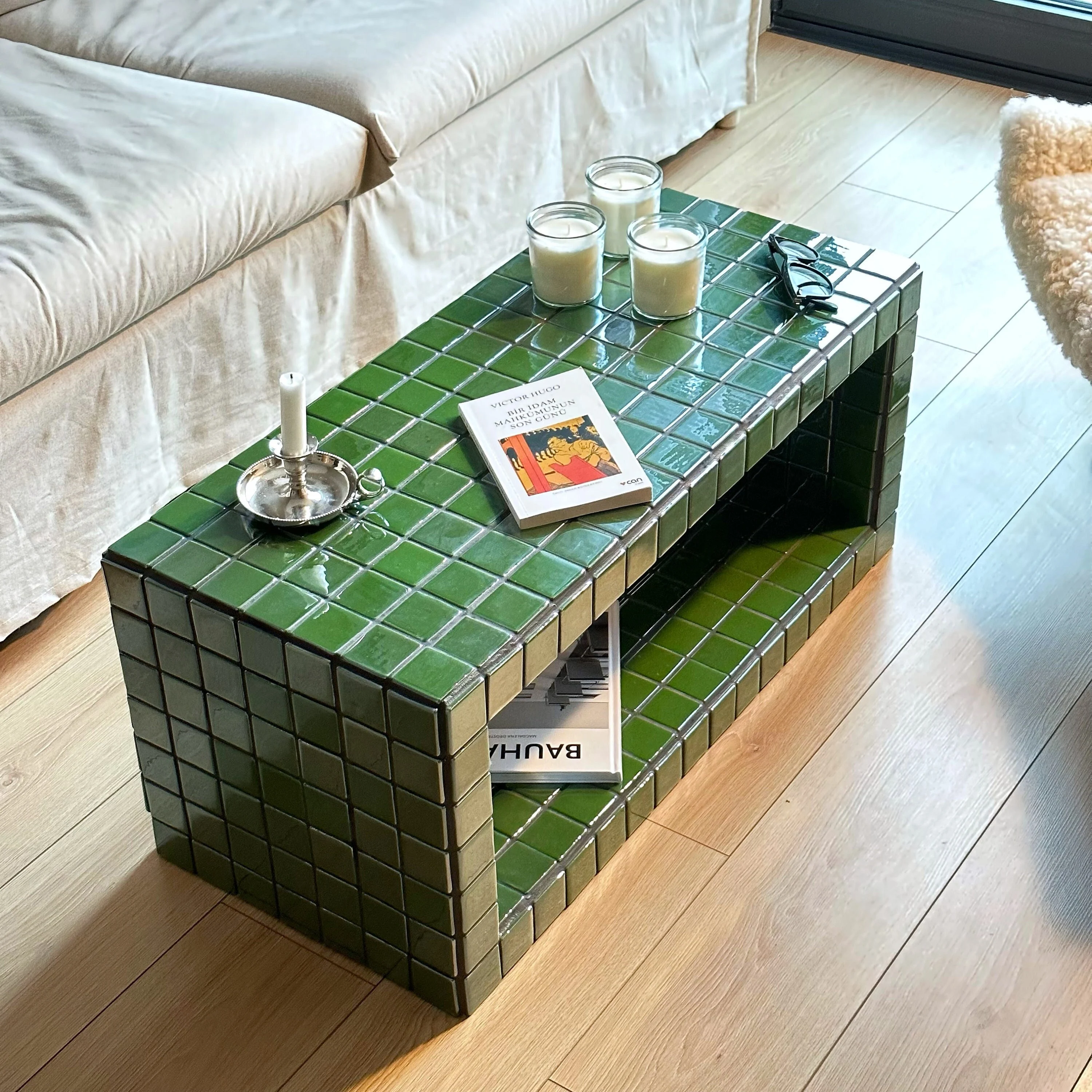 Tiled Coffee Table/Shoe Rack, Shoey M