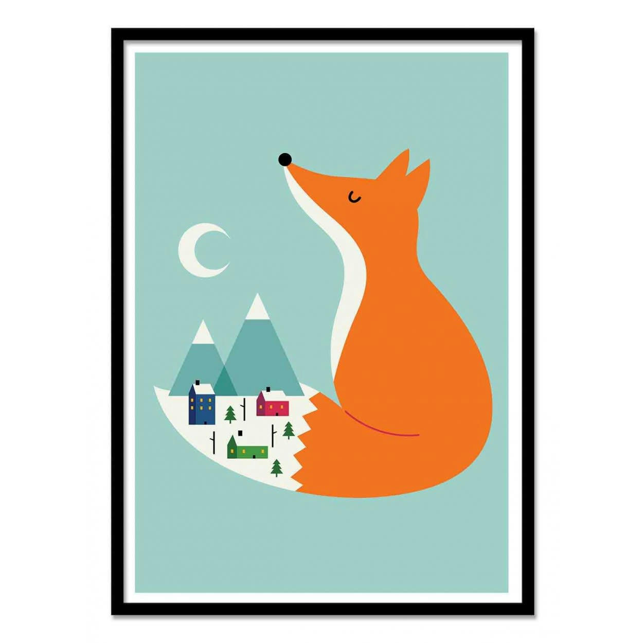 ANDY WESTFACE - WINTER DREAMS -  Affiche d'art enfant 50 x 70 cm