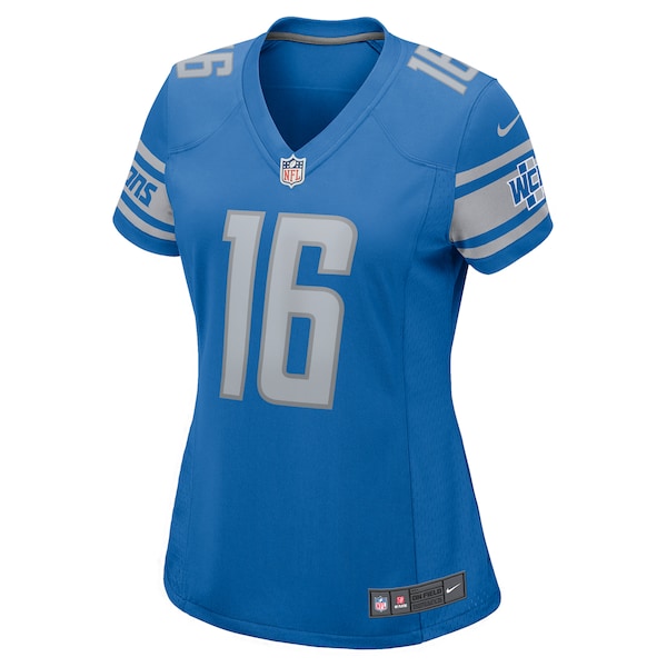 Jared Goff Detroit Lions Nike Women's Player Game Jersey - Blue