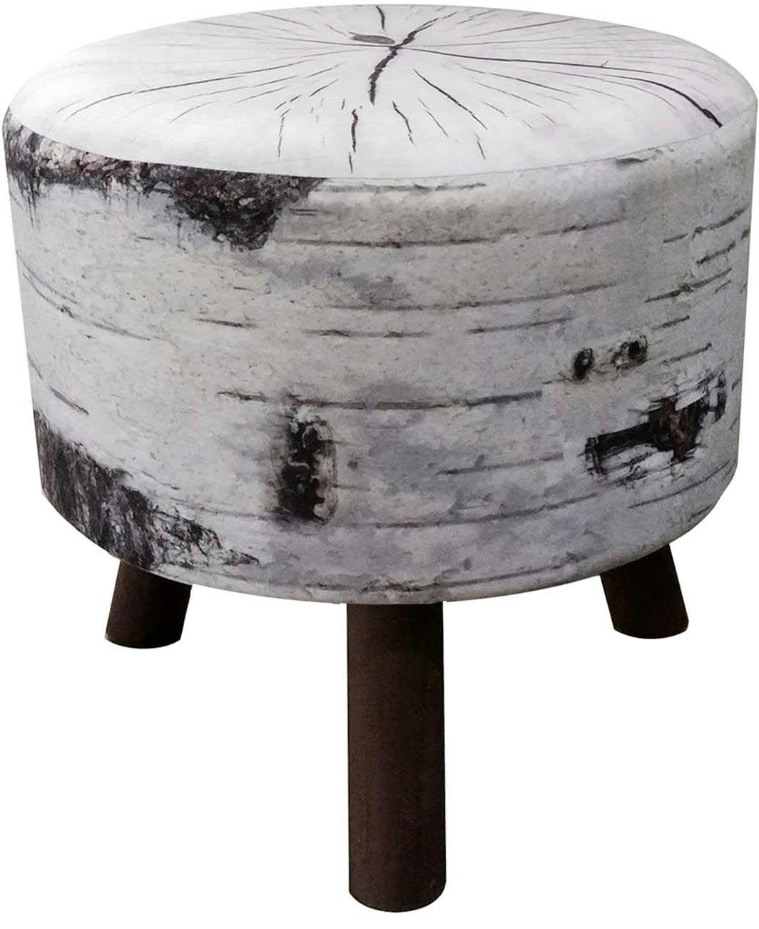 - Pouf imitation rondin de bouleau