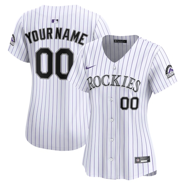 Colorado Rockies Nike Women's Home Limited Custom Jersey - White