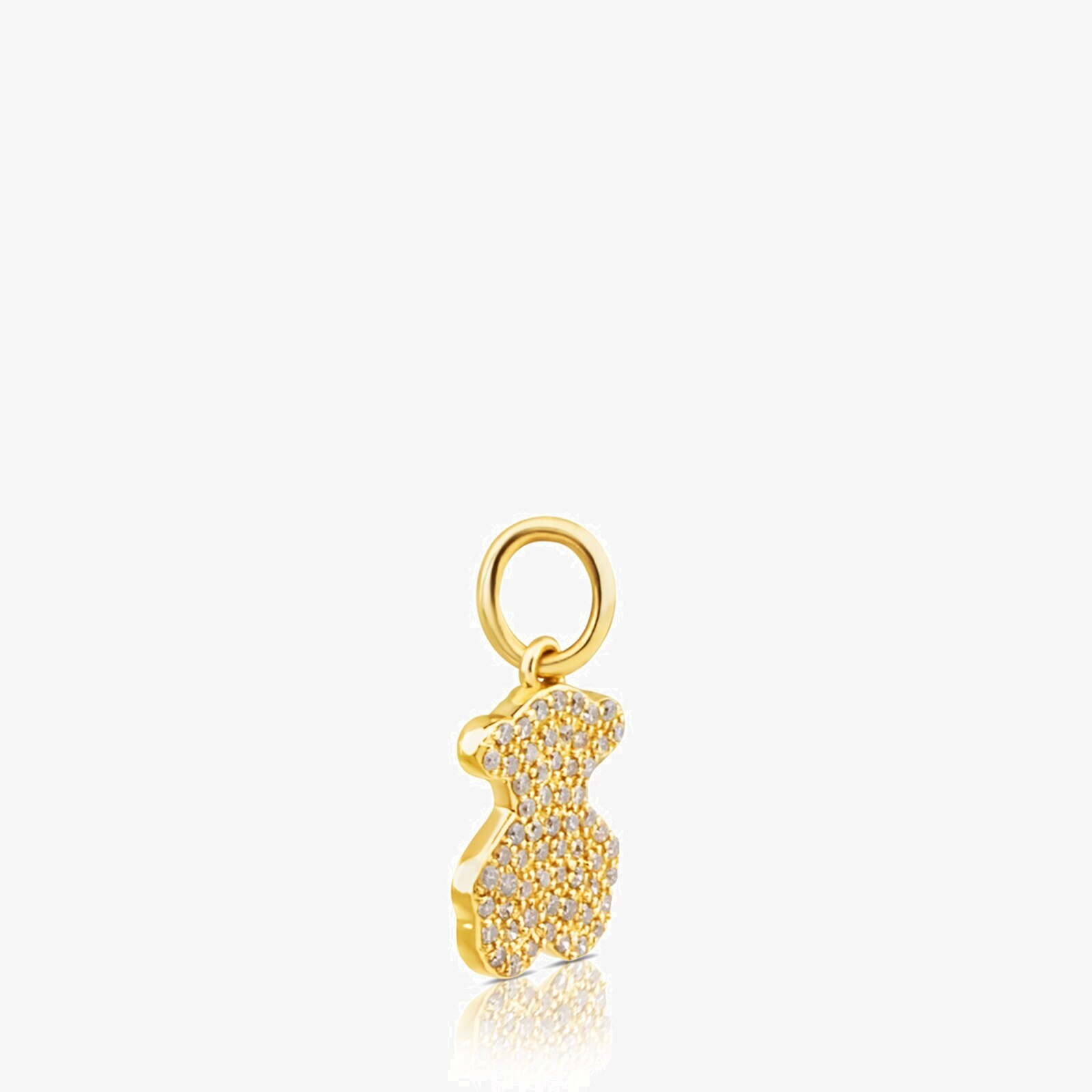 Colgante de oro con diamantes motivo oso 11mm Gem Power