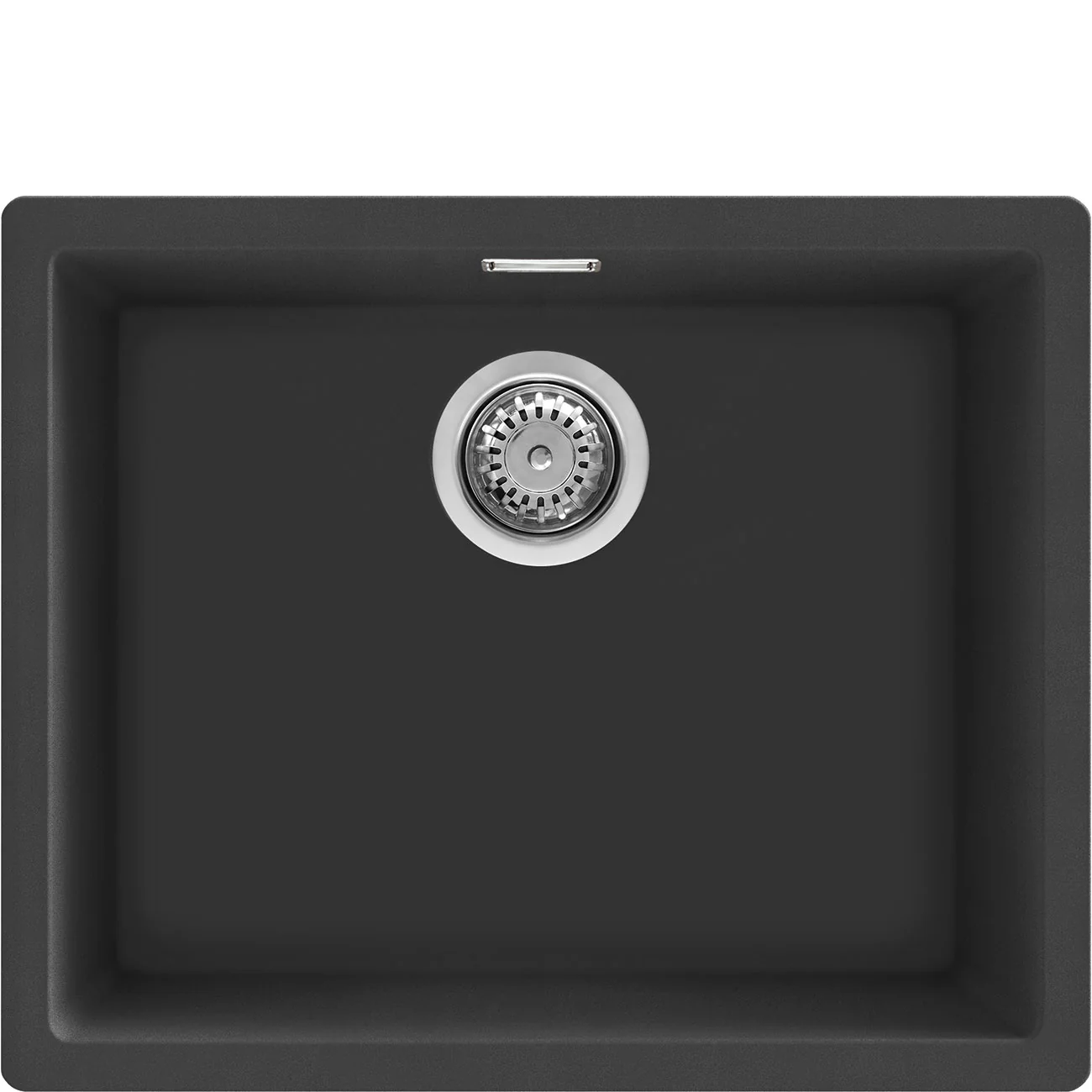 56cm Double Installation Composite Sink Black