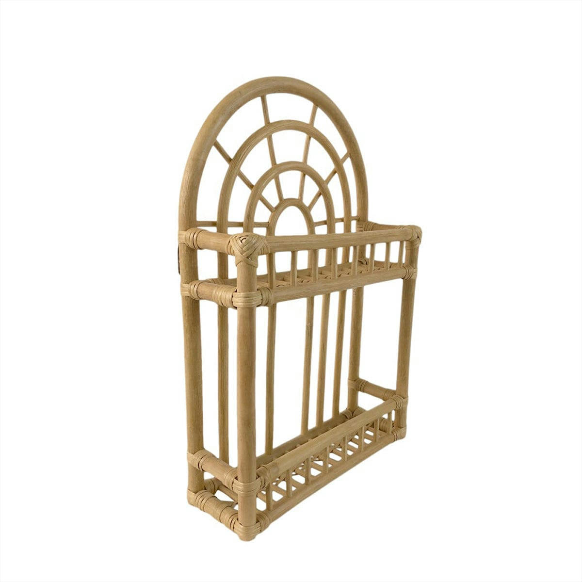 RAINBOW - Étagère marron 100% rotin H56xL38x13cm