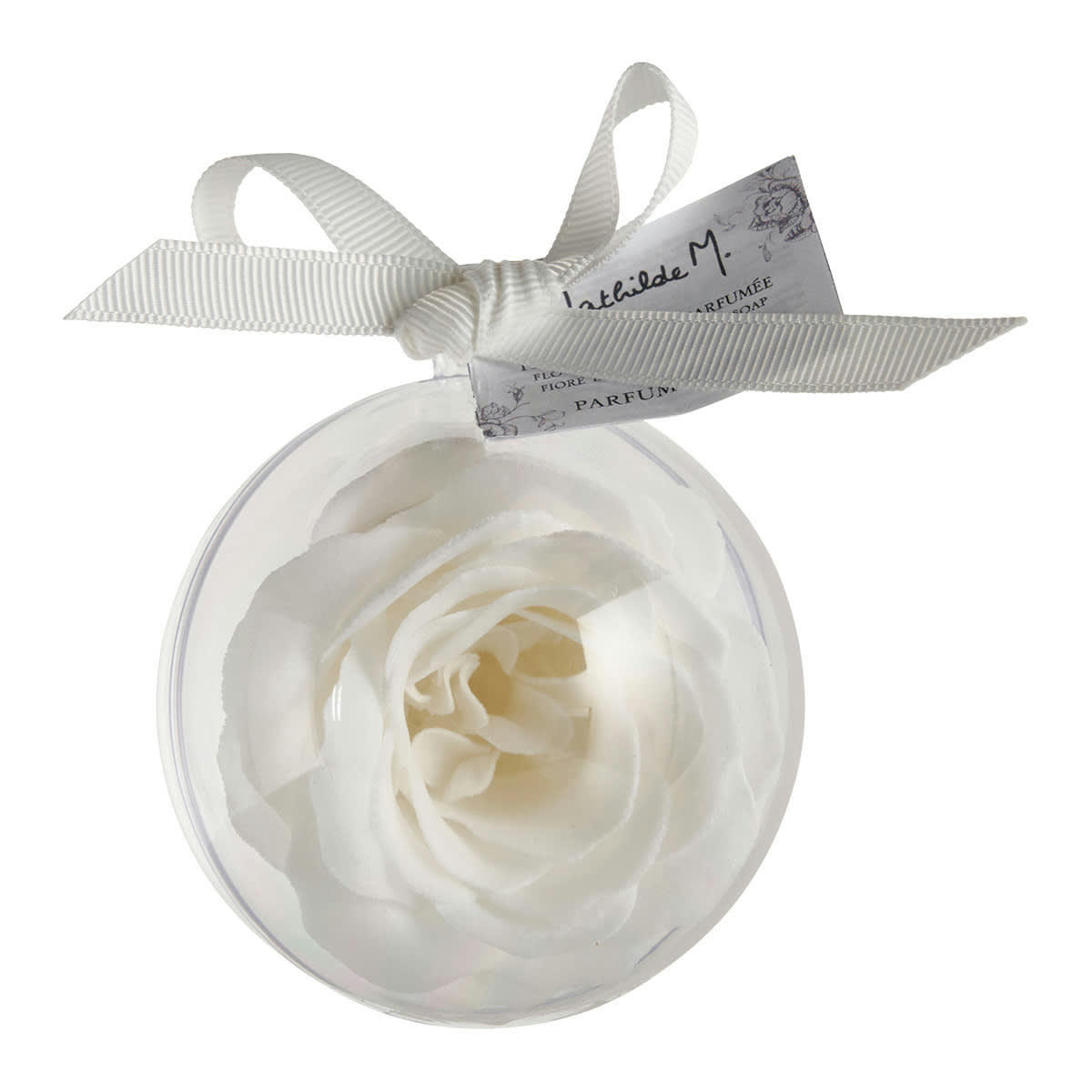- Boule de savon Rose blanche parfumée - Parfum Rose