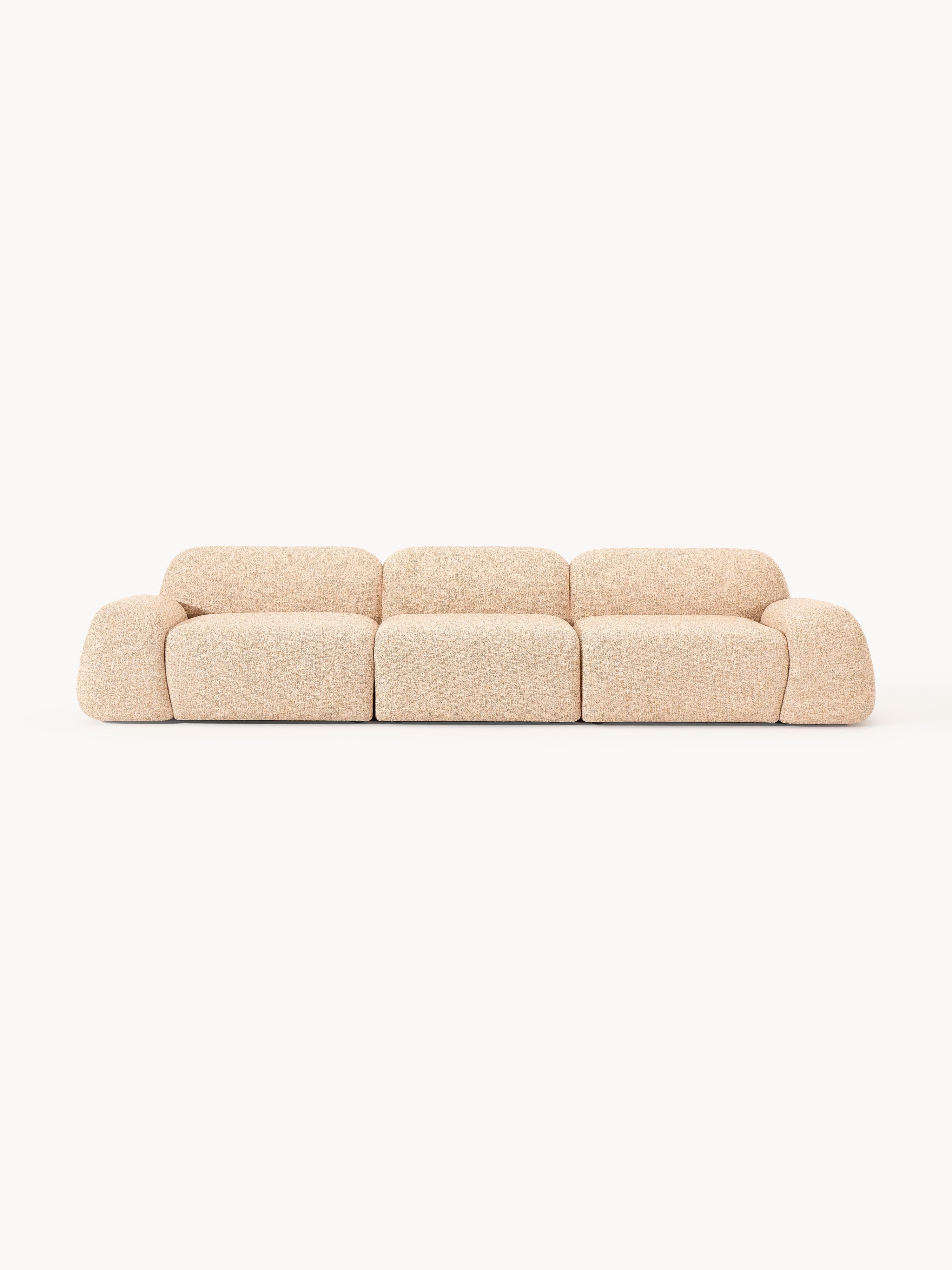 Modulares Sofa Wolke (4-Sitzer) aus Bouclé