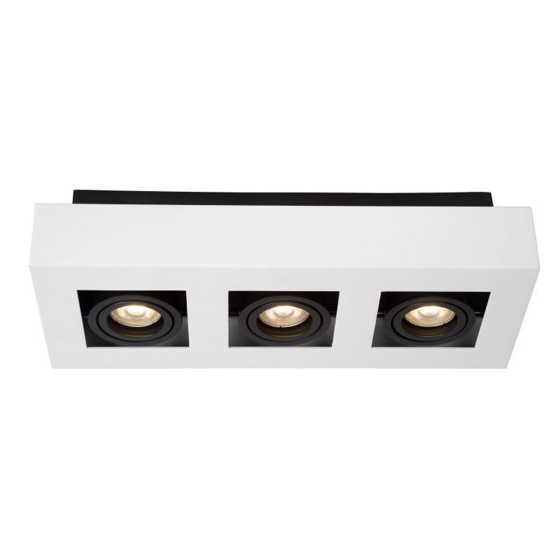 Spot LED Xirax blanc dim to warm GU10 3 x 5 W LUCIDE
