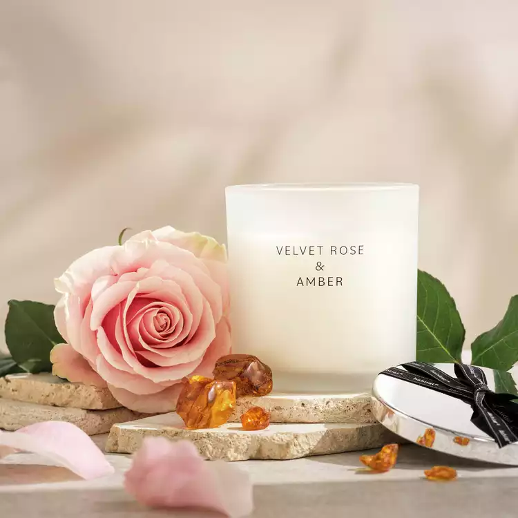 Habitat Candle with Lid - Velvet Rose & Amber