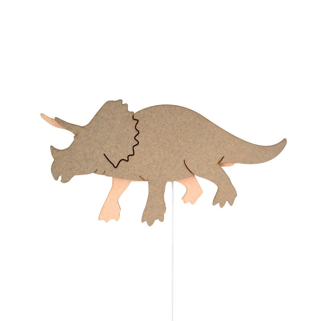 van Tjalle en Jasper - Dino wandlamp Triceratops