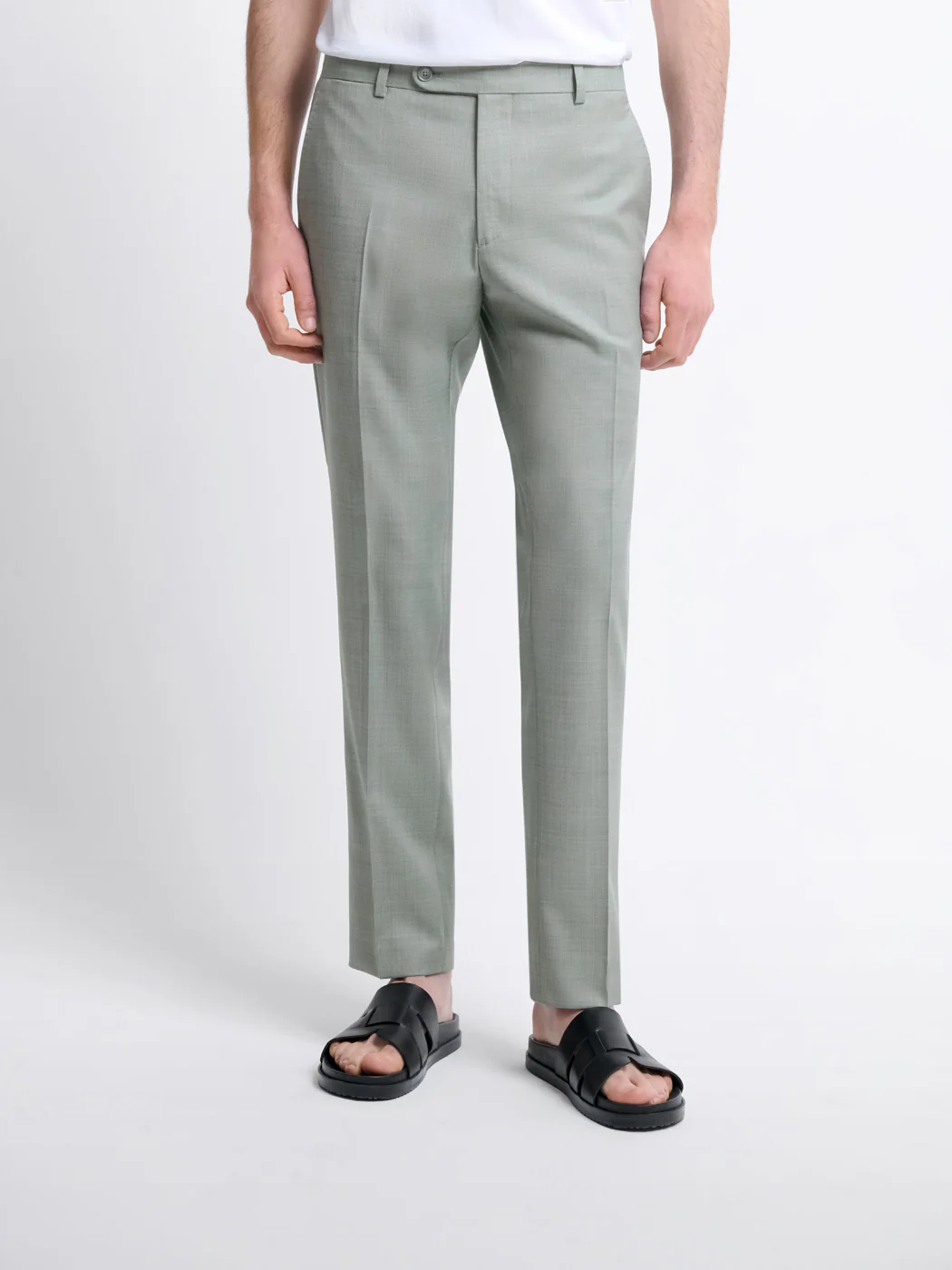 Pantalon de costume slim en laine