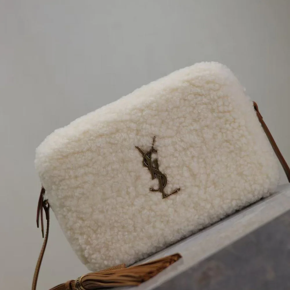 Saint Laurent Monogram Shearling Lou Camera Bag (10A Mirror Version)