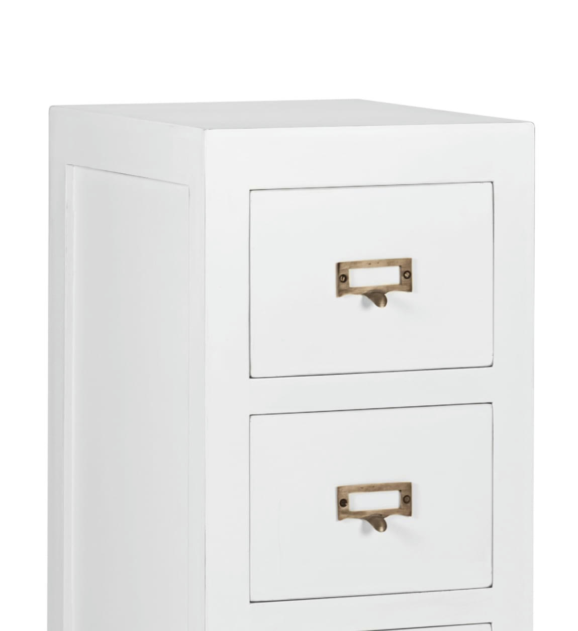 EVEREST - Table de chevet en bois blanc L 30 cm