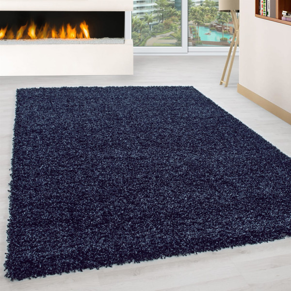 Dywan Shaggy Granatowy 80 cm x 150 cm