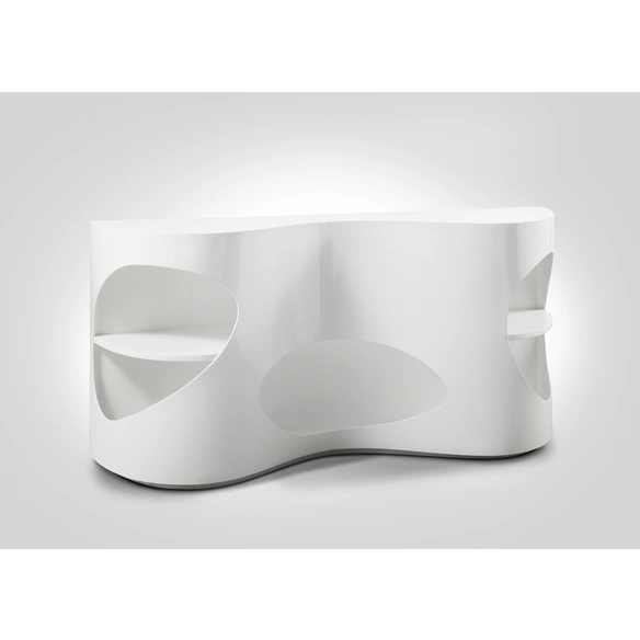 Sideboard, weiß, Mitteldichte Faserplatte (MDF)