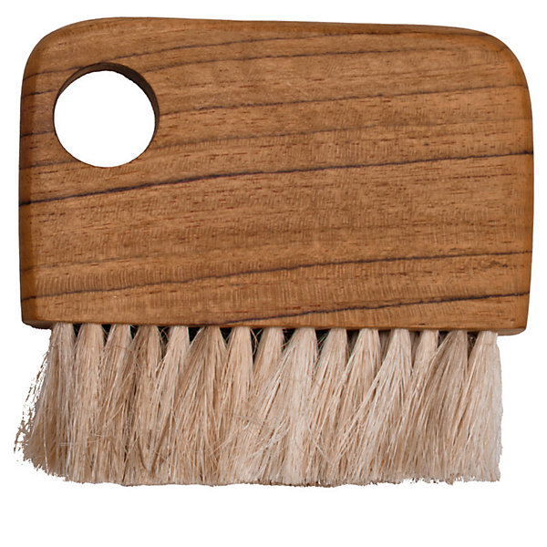Lot de 2 petites brosses en bois de teck et fibre d ananas - ZUKO 02