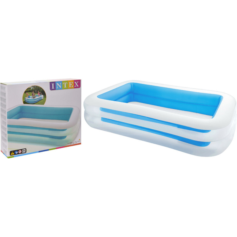 Piscine gonflable 2,62 x 1,75 x 0,56 m