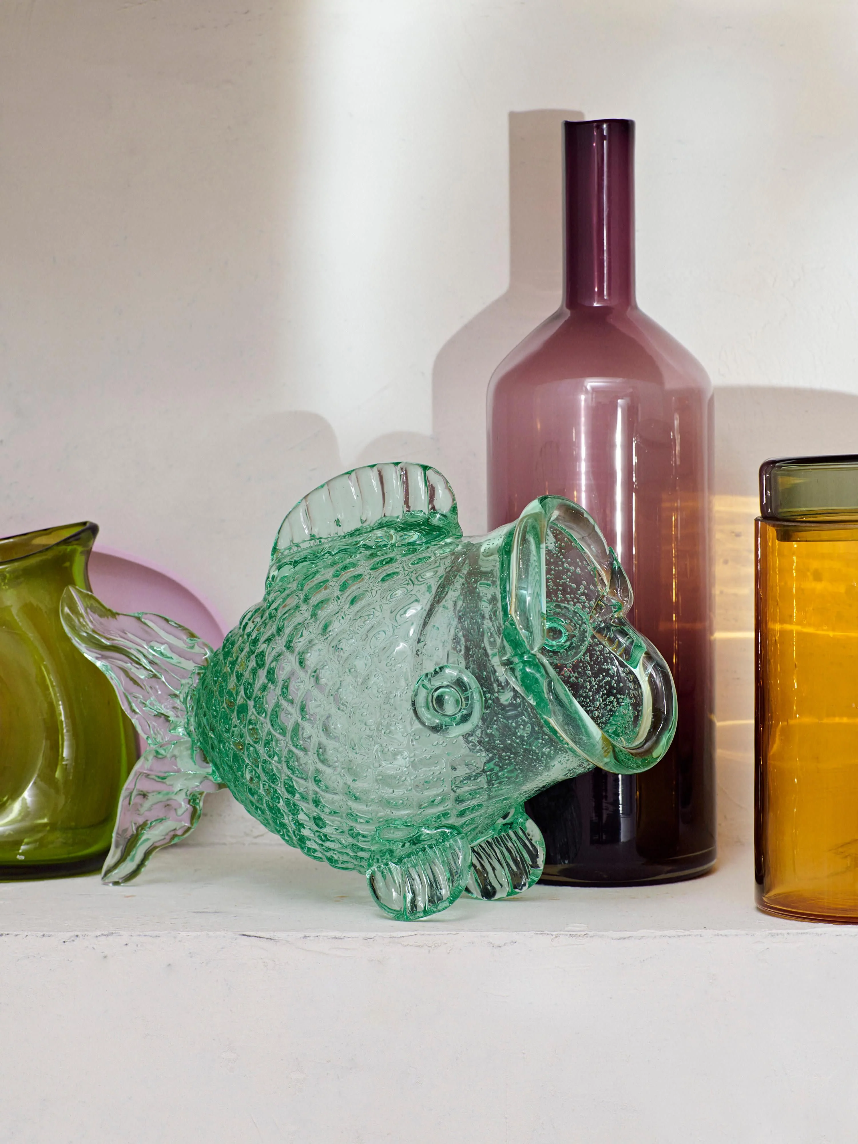 Design-Glas-Küchenaufbewahrung Fish
