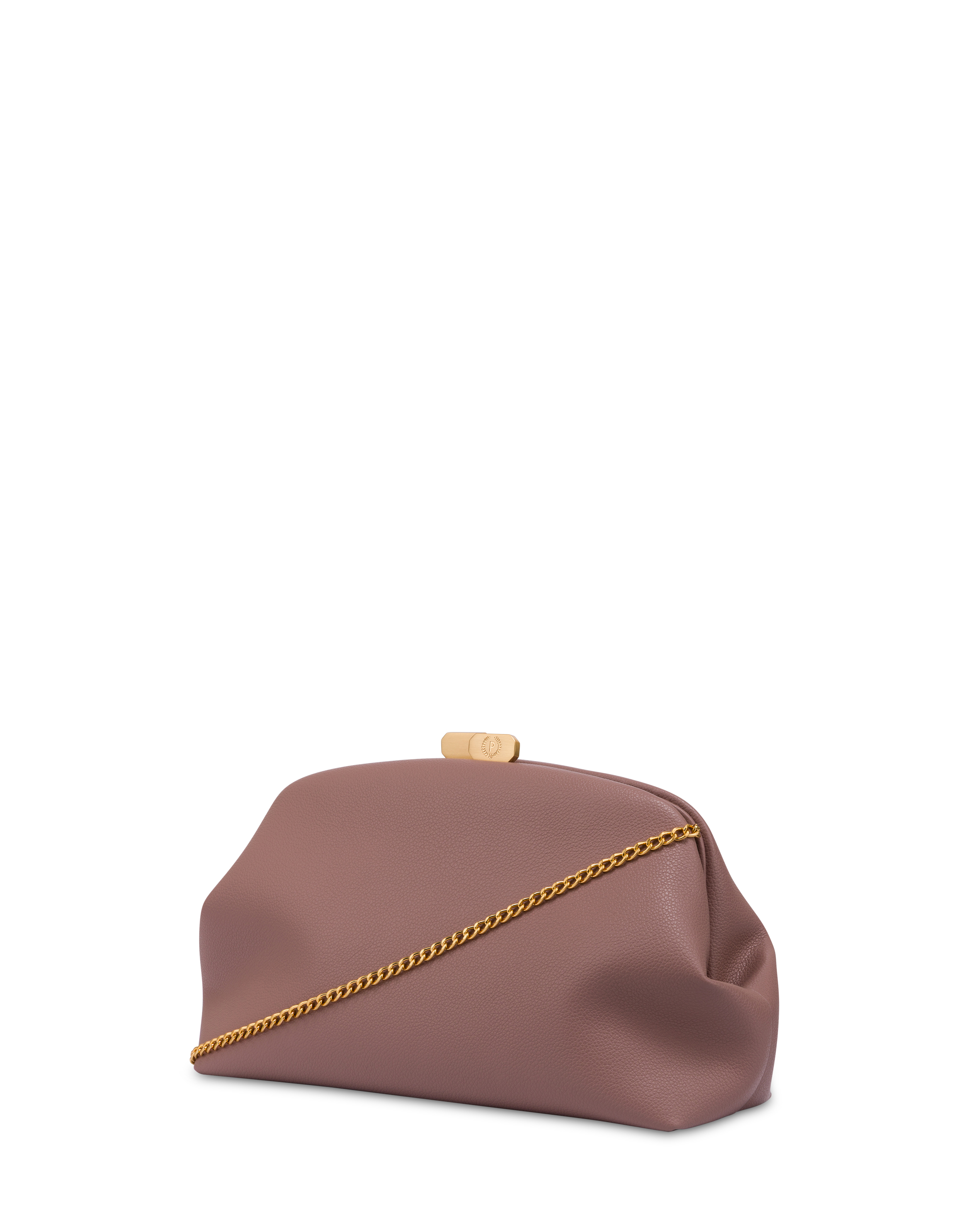 Pochette Cloud In Mini Grained Pu Rosa Antico