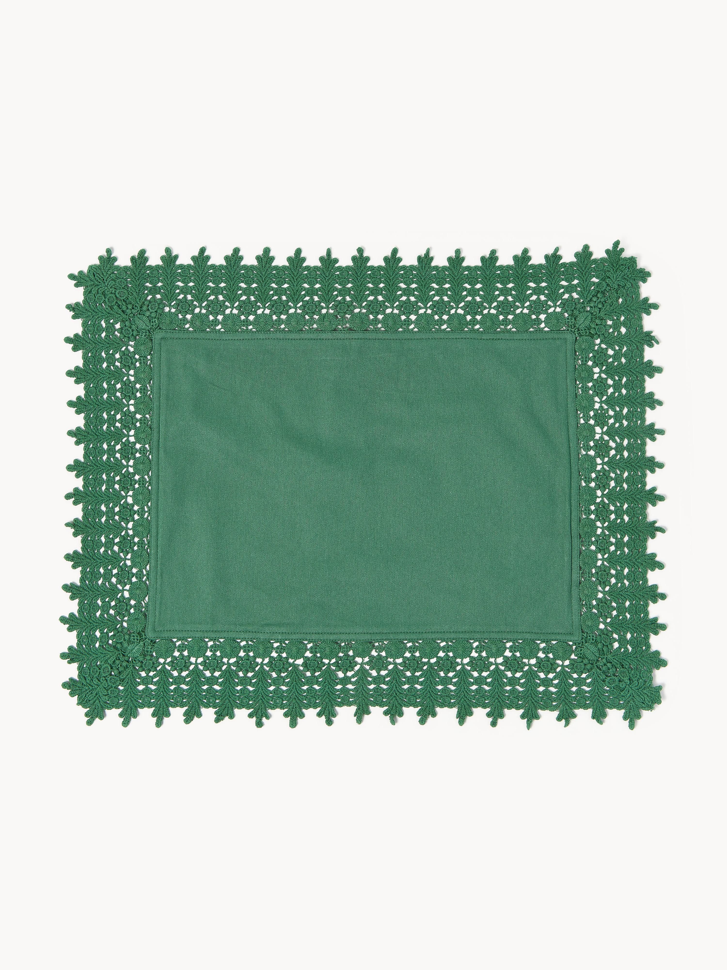 Tischsets Flavia mit Spitzenabschluss, 2er-Set
