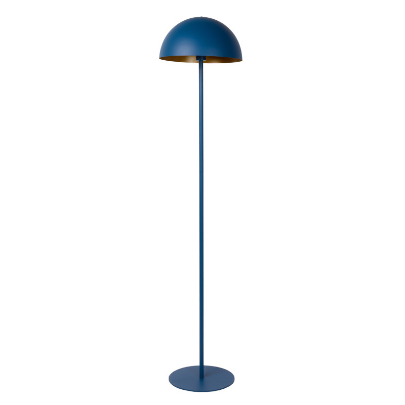 Lampadaire Siemon bleu pétrole E27 40 W LUCIDE