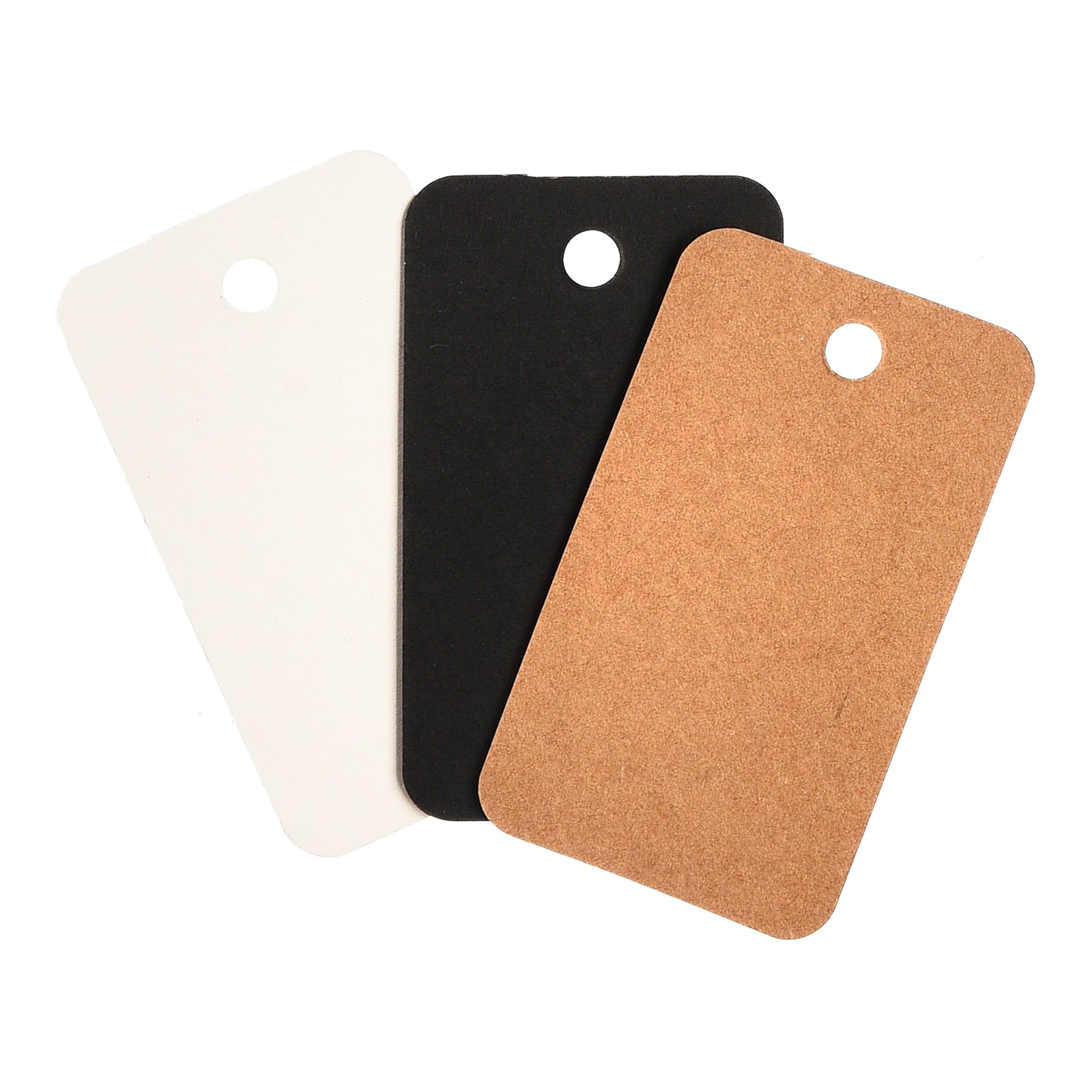 Geschenkanhänger-Set Schwarz,L 105 x B 60 mm, 30 -tlg.