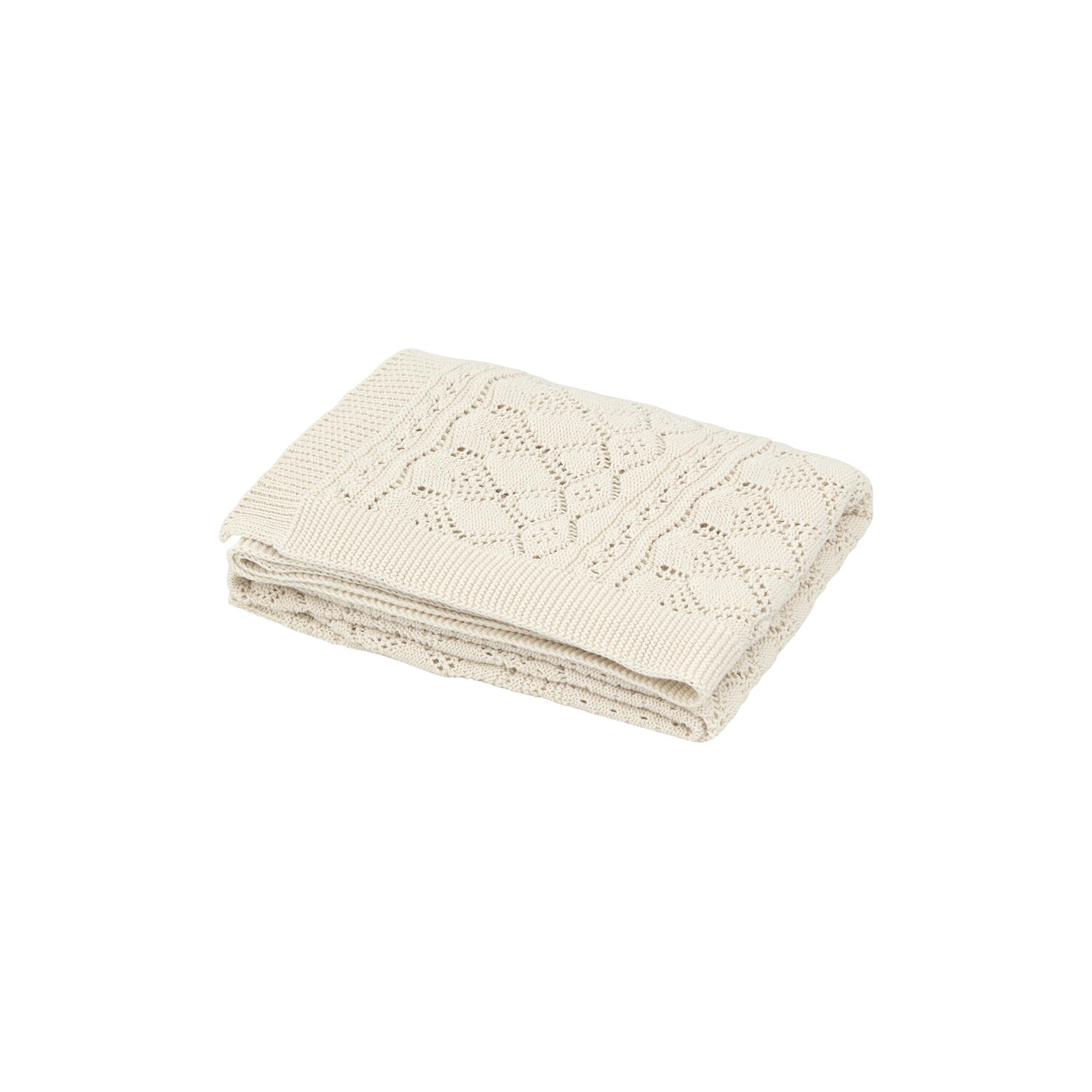 Pointelle baby strikt&aelig;ppe, off-white