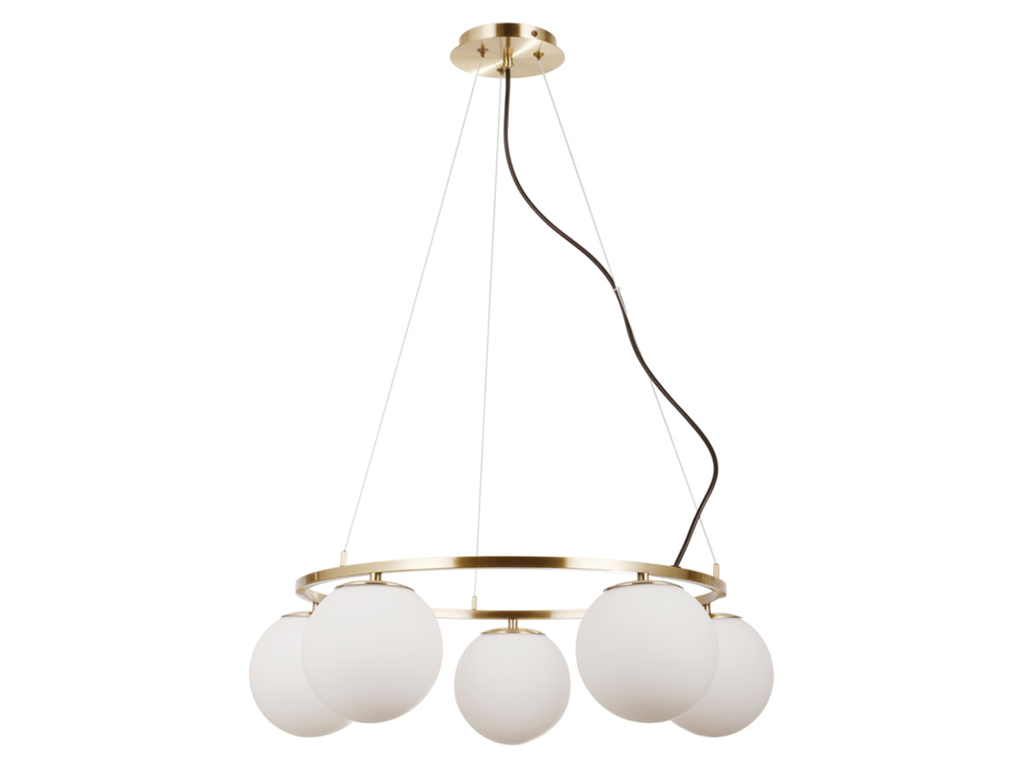 Lampa wisząca Larosa 5-punktowa złota