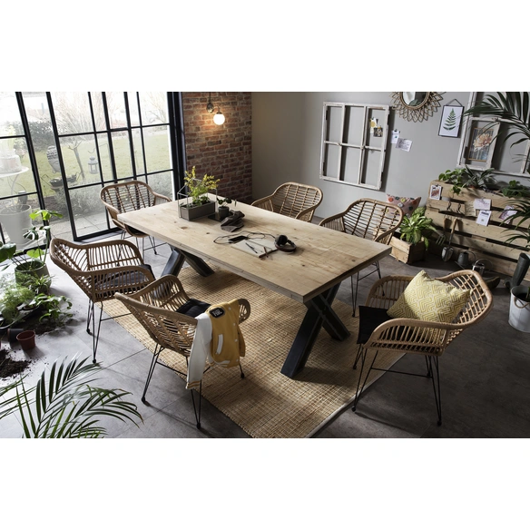Tisch, BxT: 220 x 100 cm, Fichte/Tanne