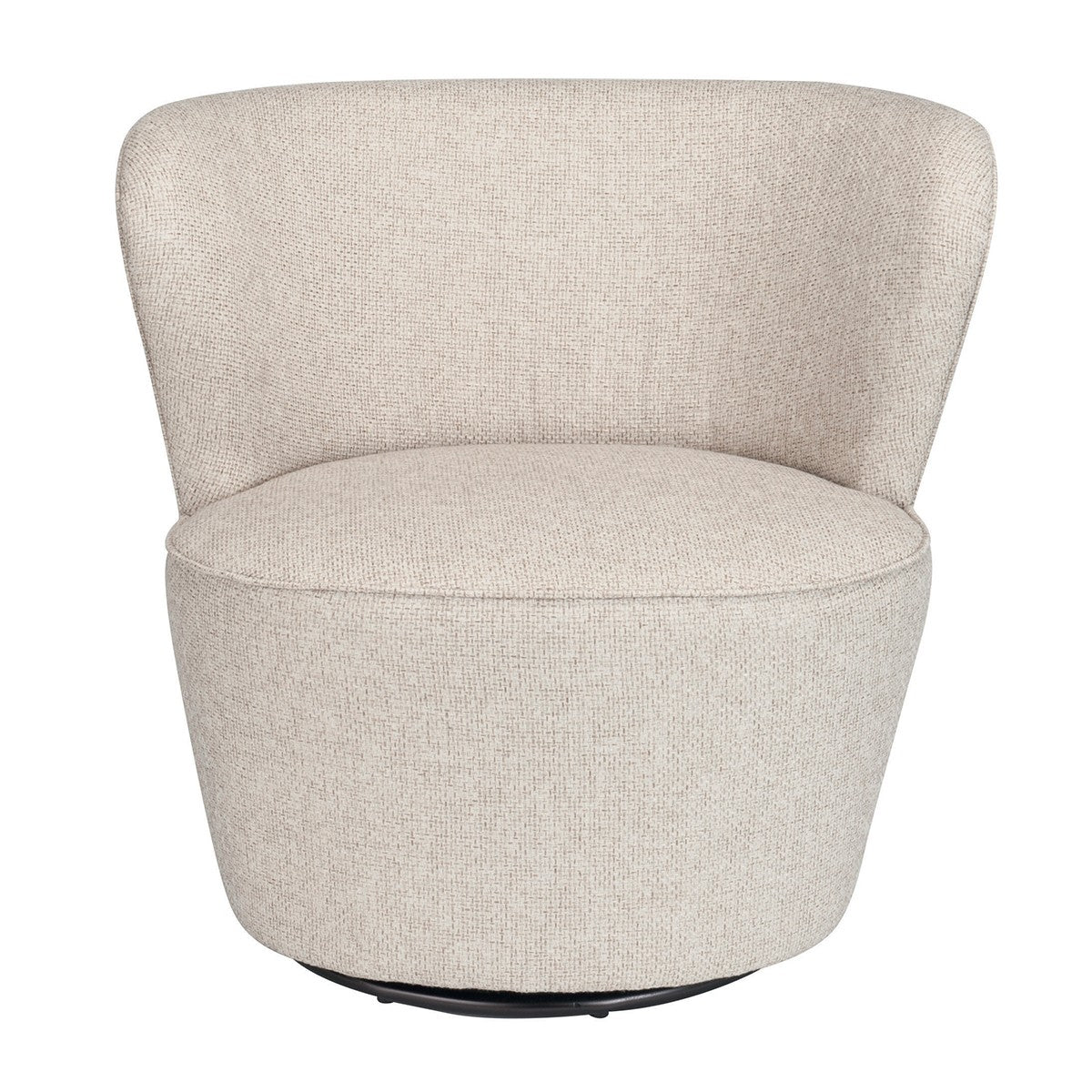Signature - BARNABÉ Fauteuil - Beige linnen - 74x76x72 cm