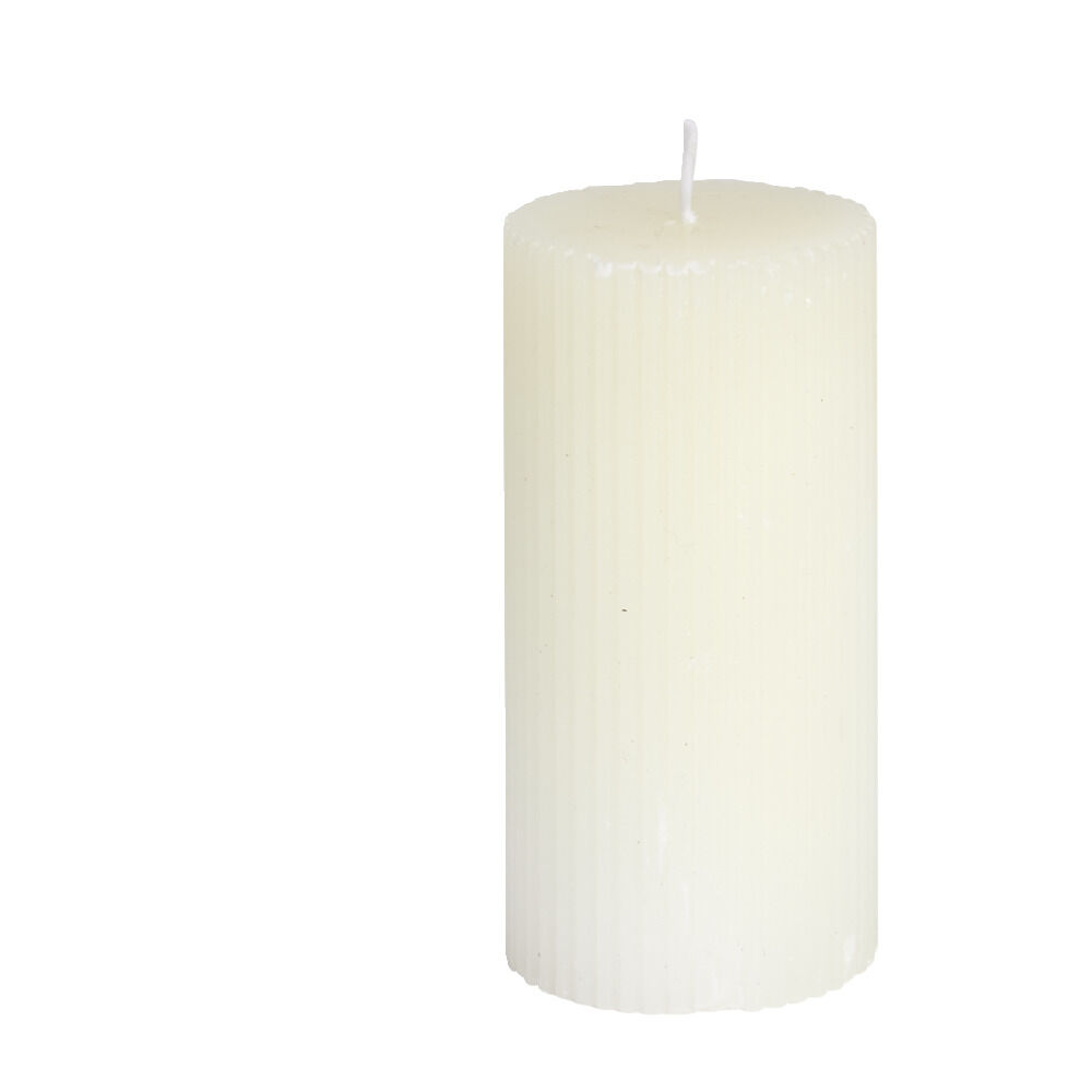 Bougie cylindrique Ø6xH12cm - 3 coloris